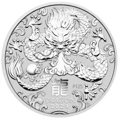 Silver Lunar Coin 2024 - Year of the Dragon - 1 oz
