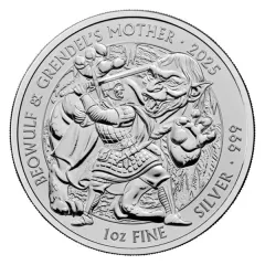 Silver Beowulf and Grendels Mother Coin 2025 - 1 oz