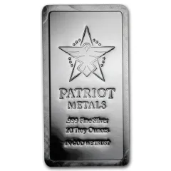 Silver Patriot Stacker Bar - 10oz