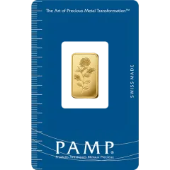 Gold PAMP Suisse Rosa Bar - 10 Gram