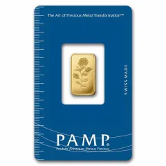 Gold PAMP Suisse Rosa Bar - 2.5 Gram