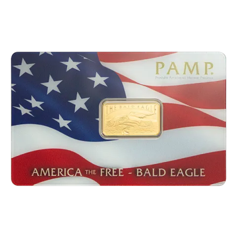 Gold PAMP Suisse America the Free Bald Eagle - 5 Gram