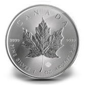 Silver Canadian Maple Leaf Coin 2015 - 1 oz